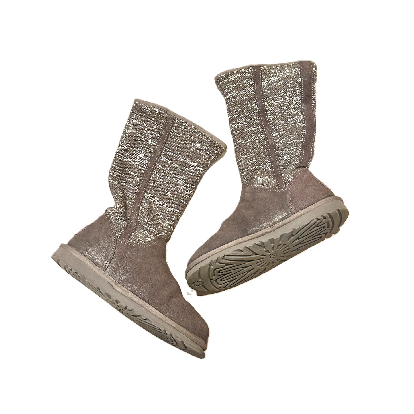 Boots Designer By Ugg In Grey, Size: 6