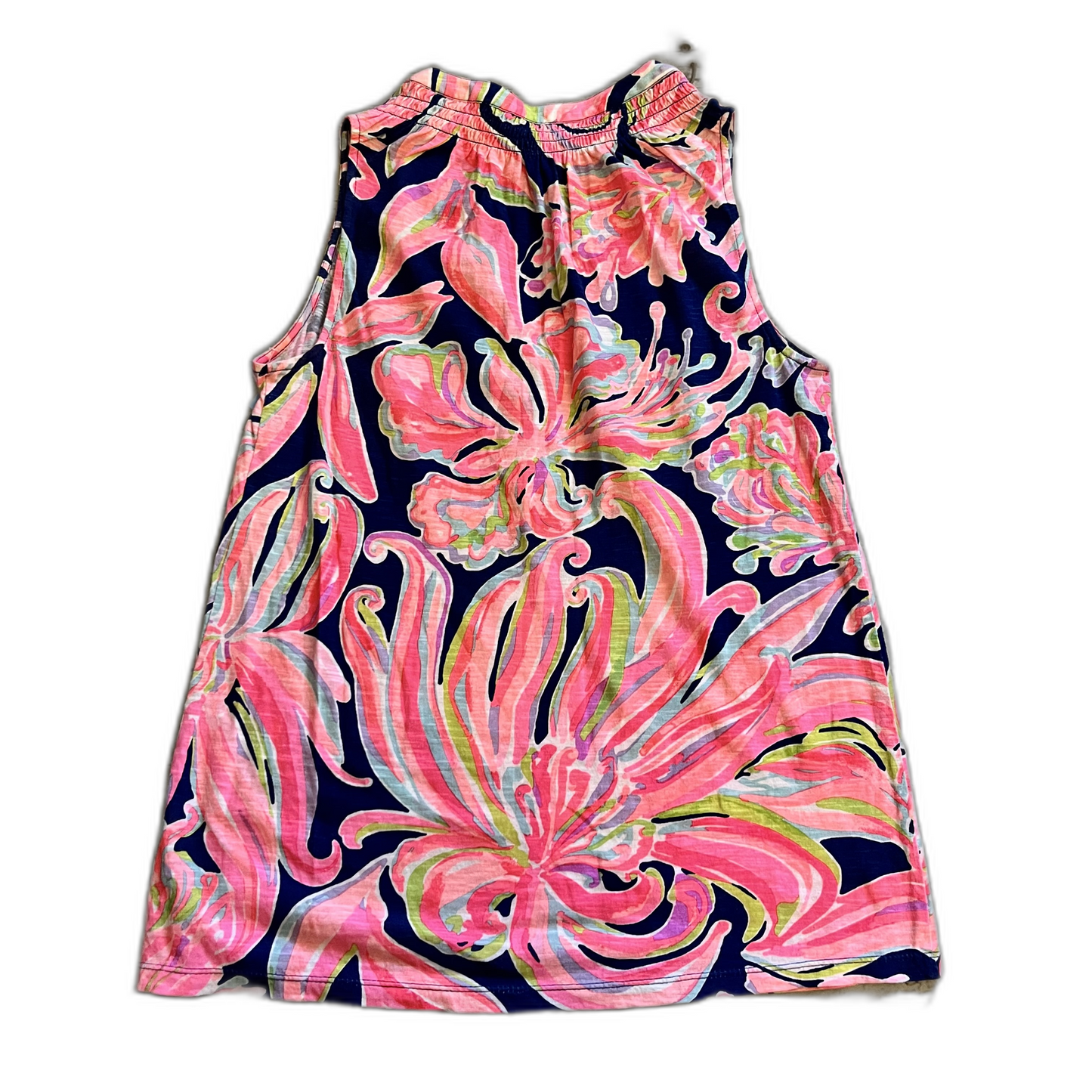 Top Sleeveless Designer By Lilly Pulitzer In Blue & Pink, Size: S