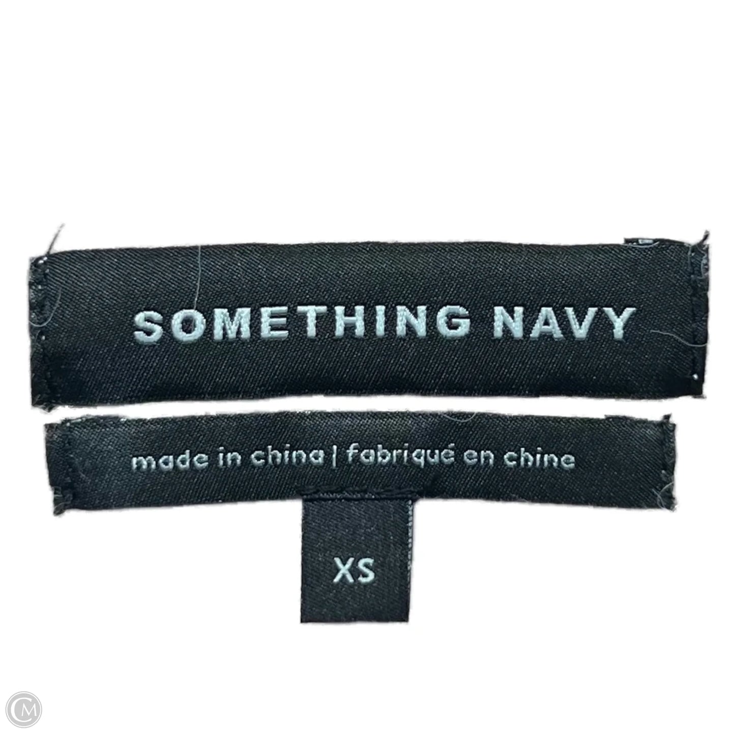 Sweater By Something Navy In Pink, Size: Xs