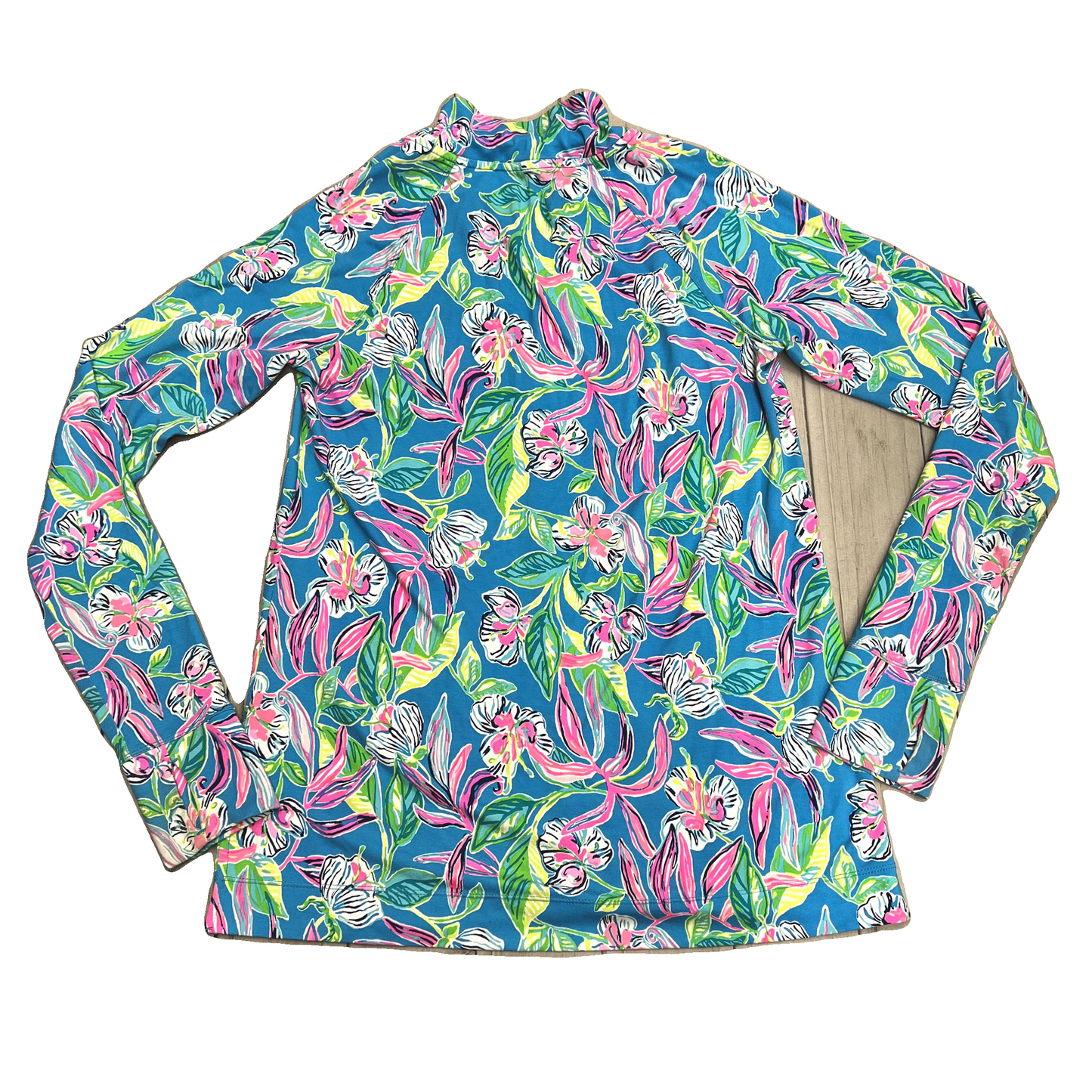 Top Long Sleeve Designer By Lilly Pulitzer In Blue, Size: S