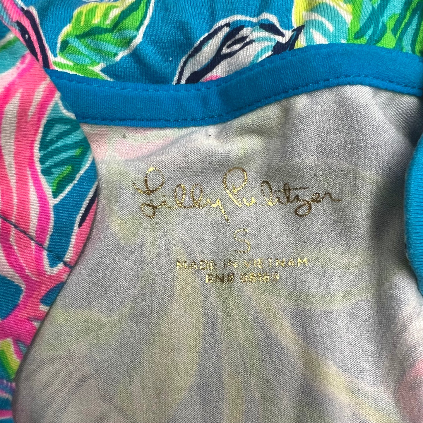 Top Long Sleeve Designer By Lilly Pulitzer In Blue, Size: S