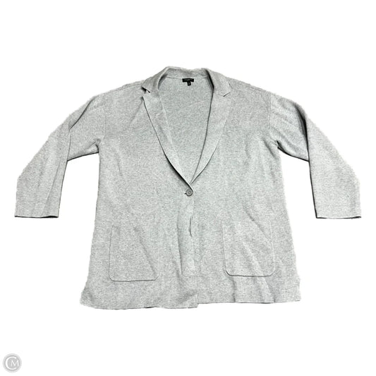 Sweater Cardigan By Talbots In Grey, Size: Xl