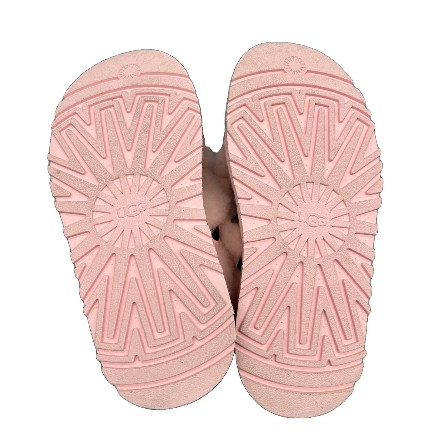 Slippers Designer By Ugg In Pink, Size: 6