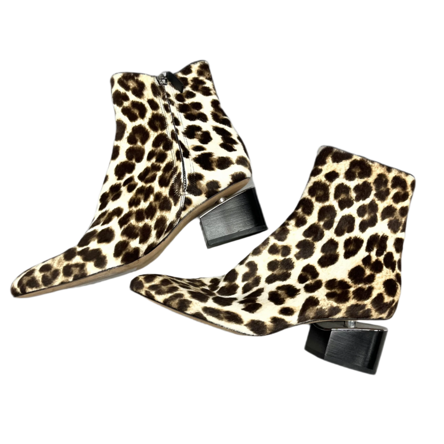 Boots Luxury Designer By Alexander Wang In Leopard Print, Size: 6.5