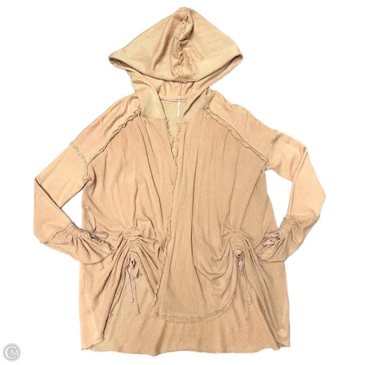 Sweater Cardigan By Free People In Tan, Size: S