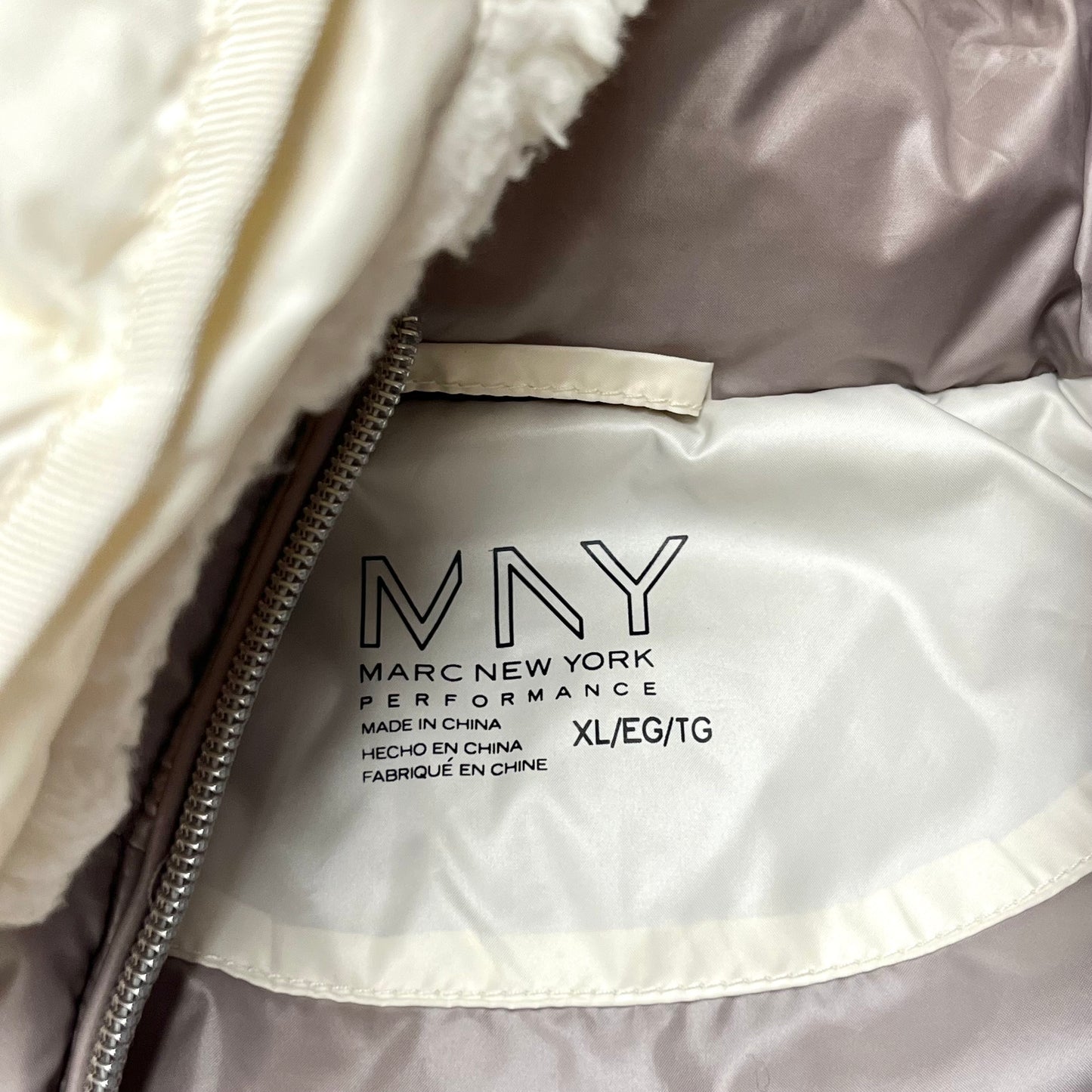 Vest Puffer & Quilted By Marc New York In Cream, Size: Xl