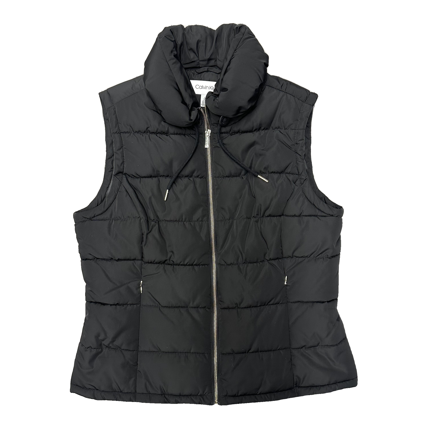 Vest Puffer & Quilted By Calvin Klein In Black, Size: L