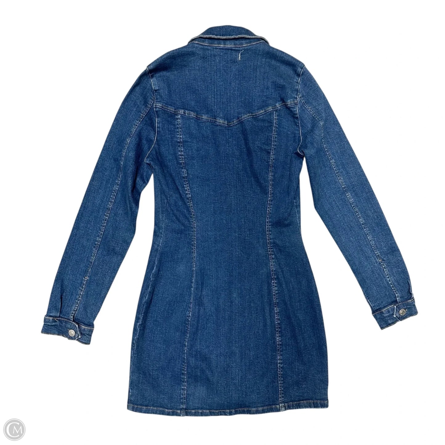 Dress Casual Short By Zara In Blue Denim, Size: M