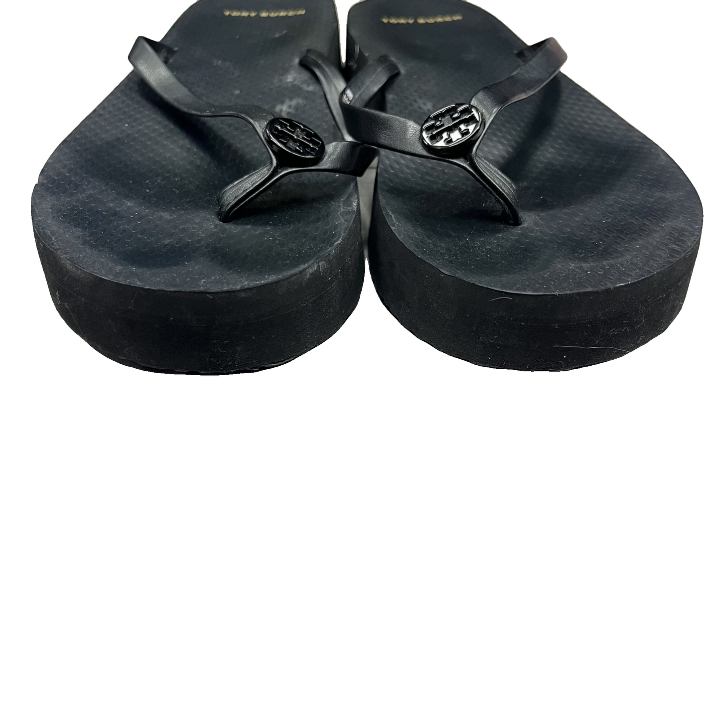 Sandals Designer By Tory Burch In Black, Size: 8