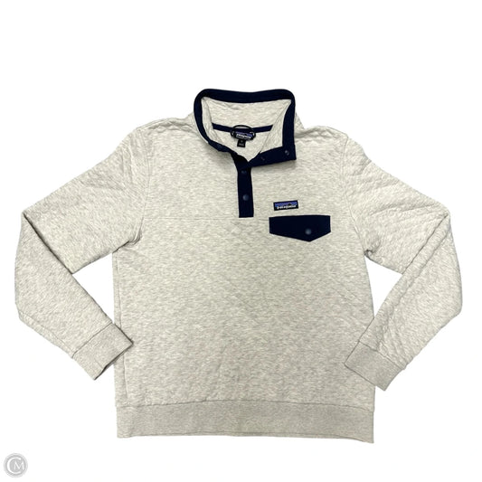 Sweatshirt Collar By Patagonia In Cream, Size: M