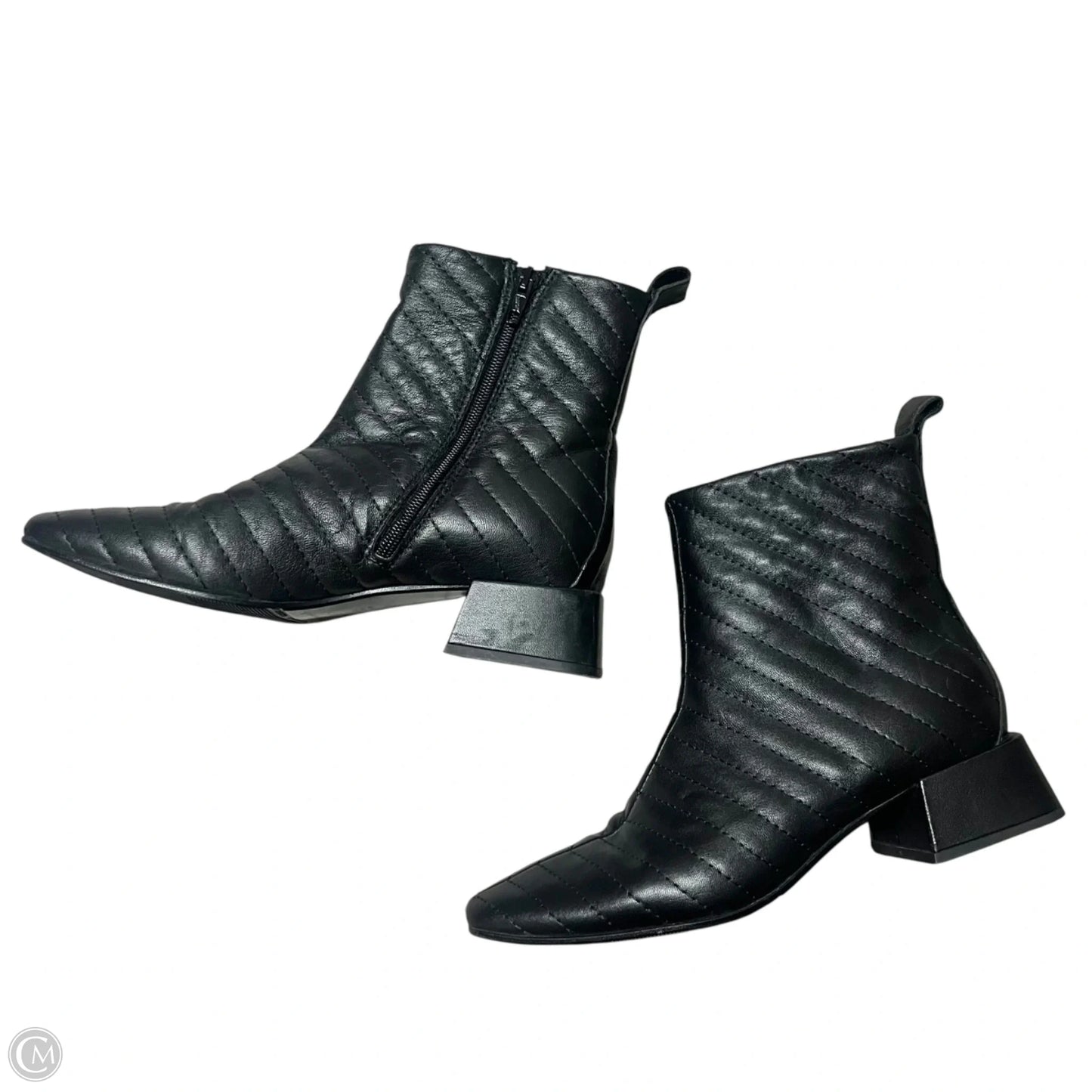 Boots Ankle Heels By Napoleoni In Black, Size: 6.5