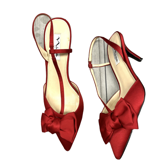 Shoes Heels Kitten By Nina In Red, Size: 9