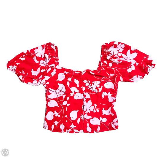 Top Short Sleeve By Sienna Sky In Purple & Red, Size: M