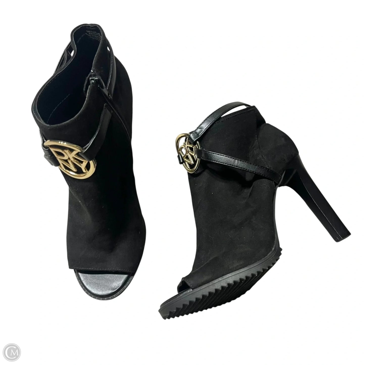 Boots Ankle Heels By Dkny In Black, Size: 10