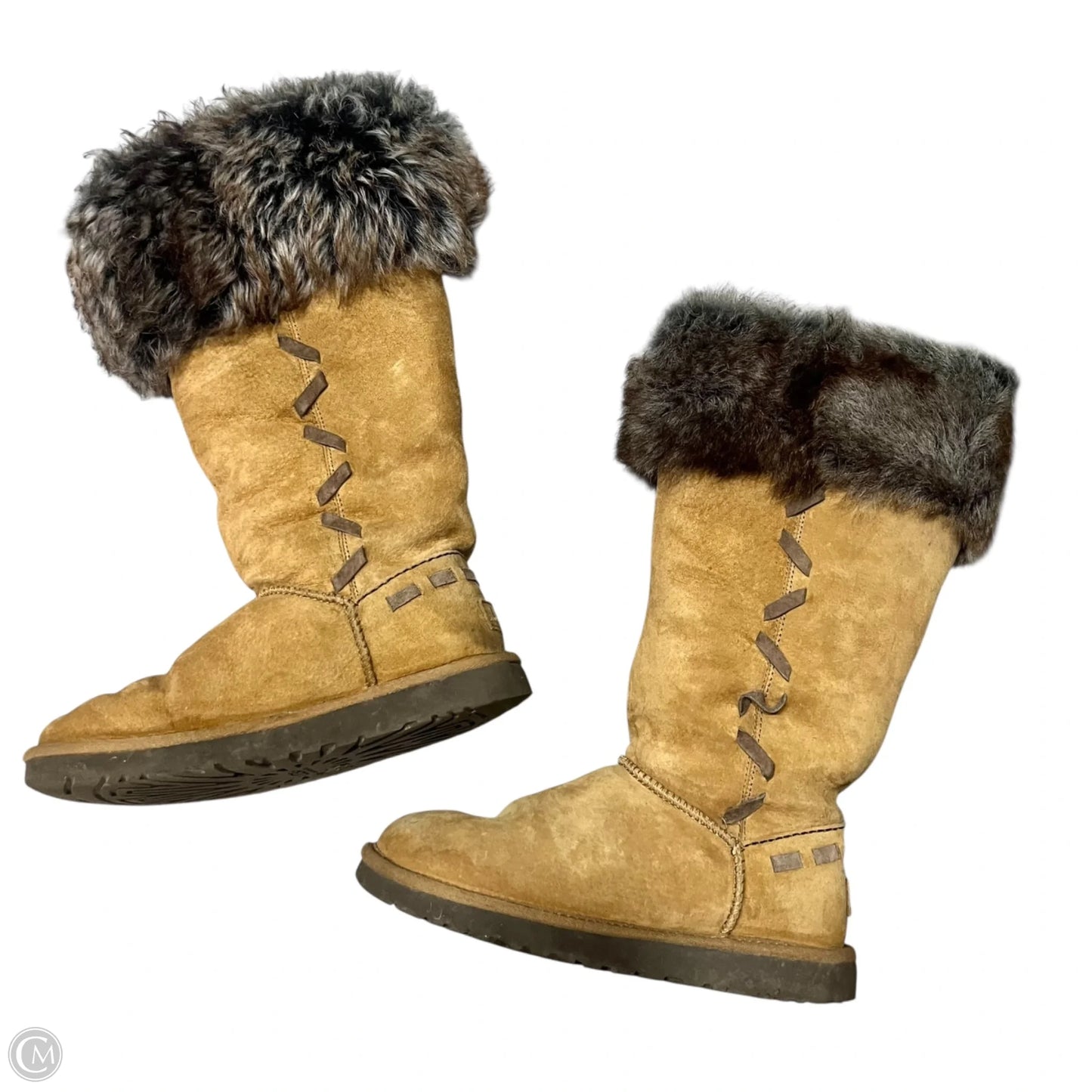 Boots Designer By Ugg In Tan, Size: 7