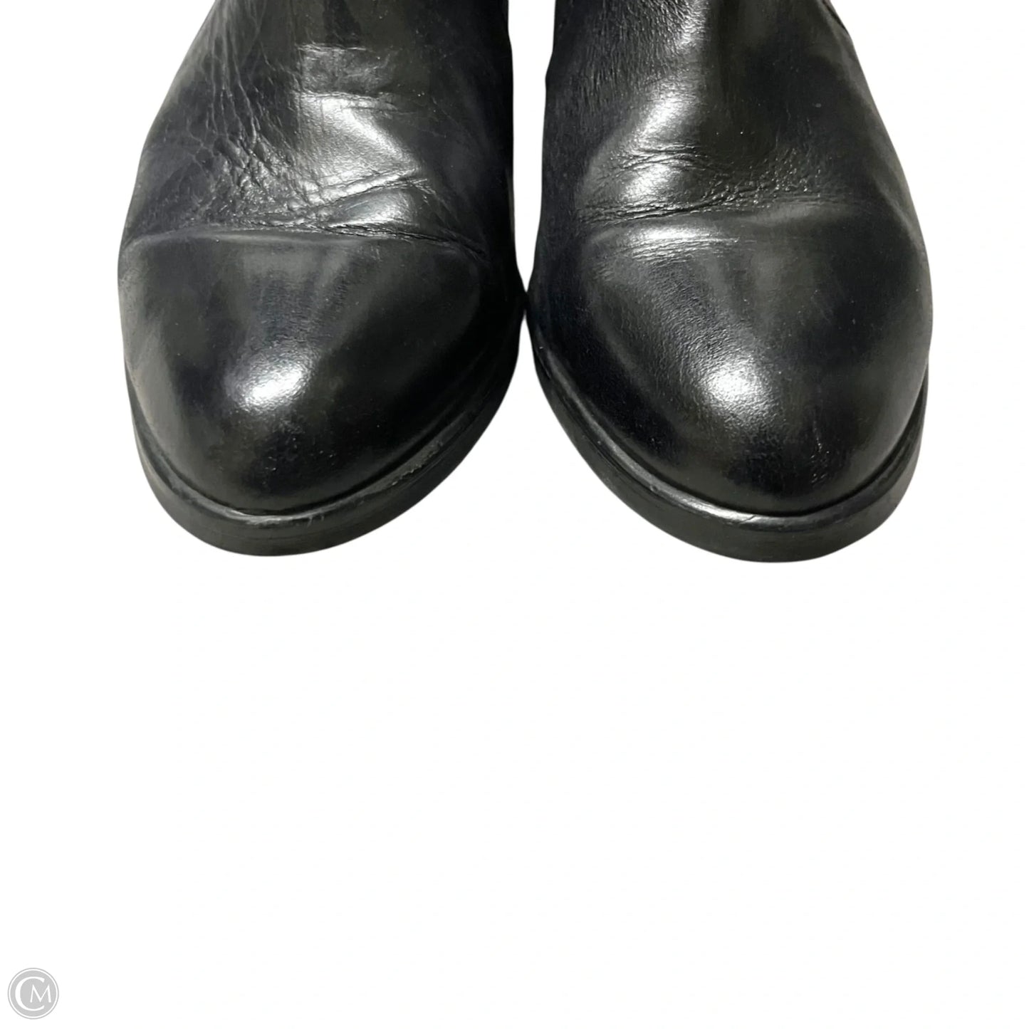 Boots Ankle Heels By Kanna In Black & Tan, Size: 8.5