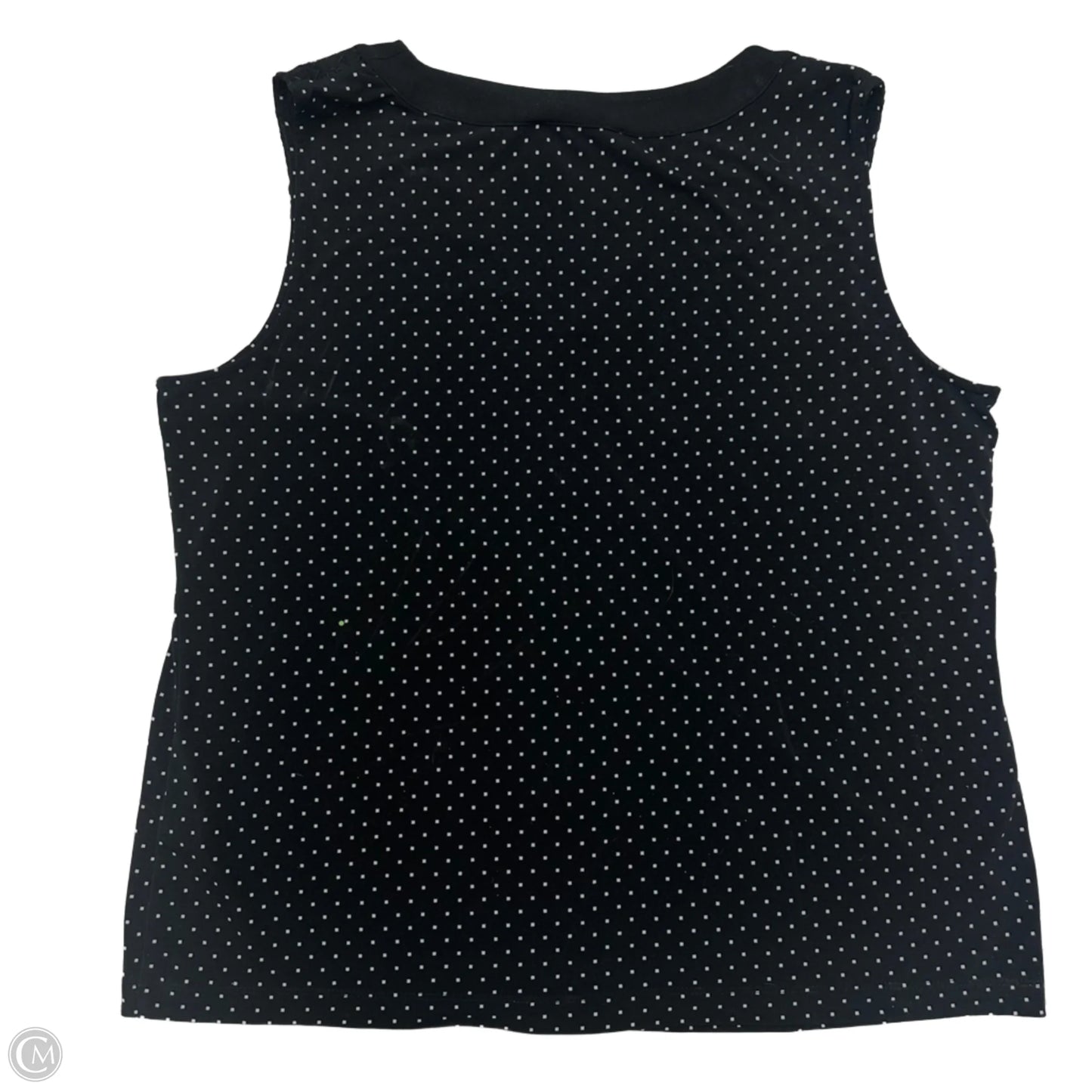 Top Sleeveless Designer By Karl Lagerfeld In Black & White, Size: Xl