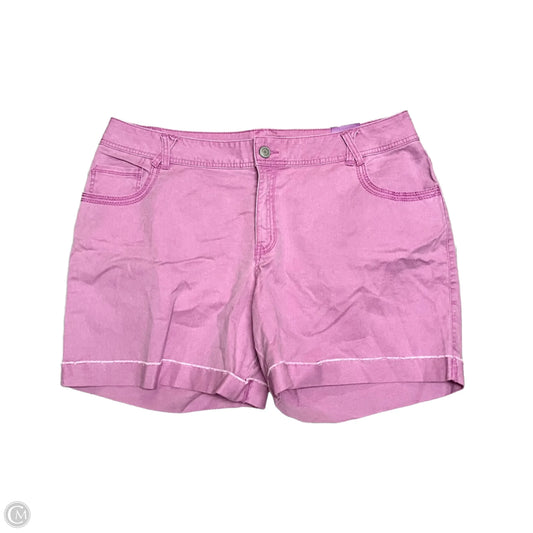 Shorts By Lane Bryant In Pink Denim, Size: 22