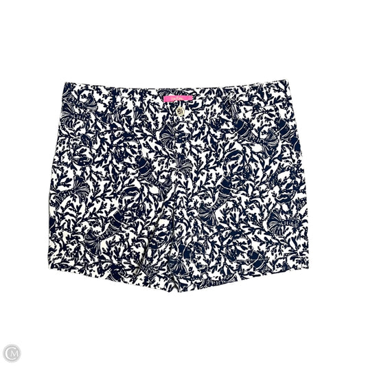 Shorts Designer By Lilly Pulitzer In Blue & White, Size: 16