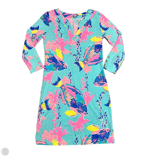 Dress Designer By Lilly Pulitzer In Aqua, Size: S