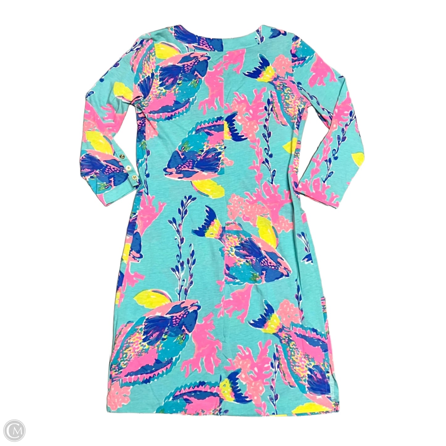 Dress Designer By Lilly Pulitzer In Aqua, Size: S