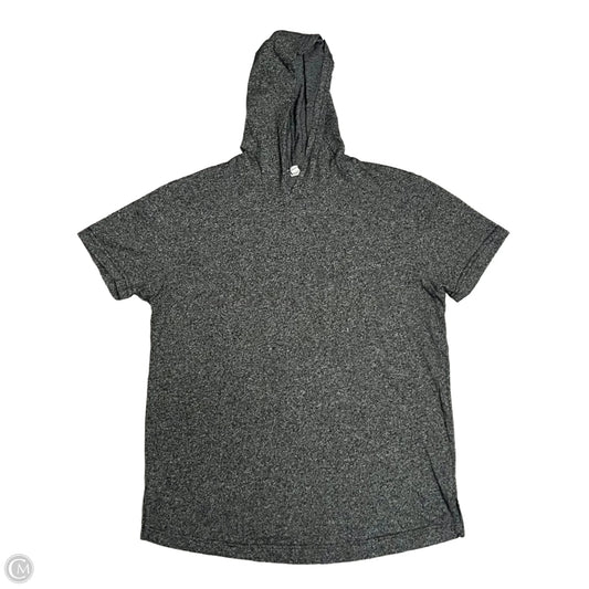Athletic Top Short Sleeve By Next Level In Grey, Size: Xl