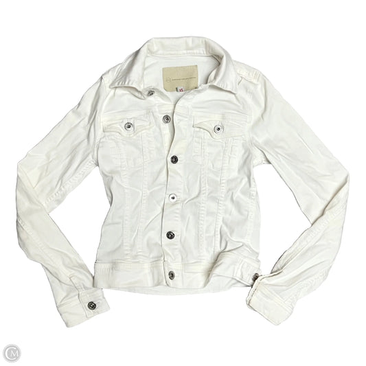 Jacket Denim By Adriano Goldschmied In White Denim, Size: Xs