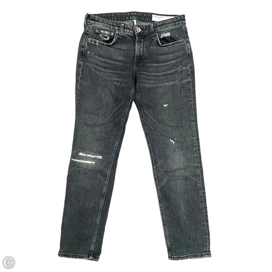 Jeans Boyfriend By Rag & Bones Jeans In Grey Denim, Size: 0