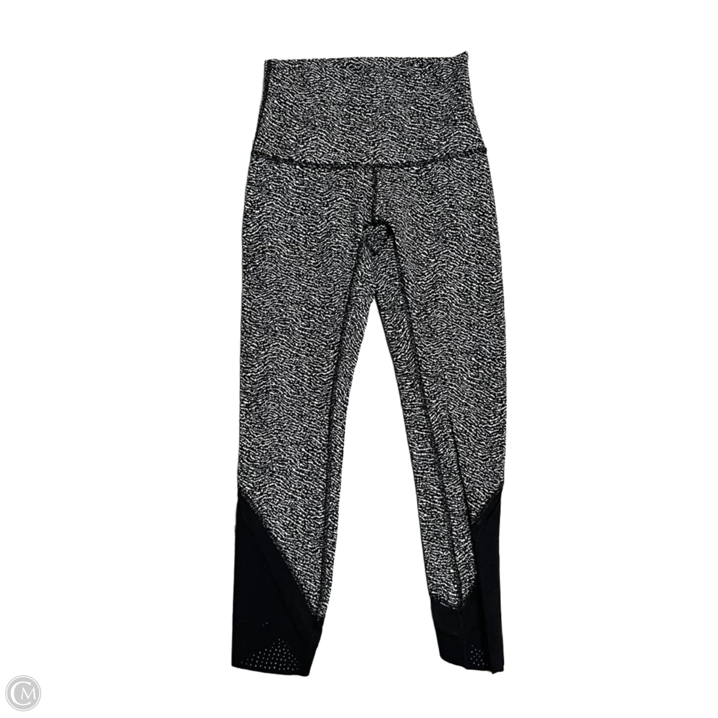 Athletic Capris By Lululemon In Black & White, Size: 4