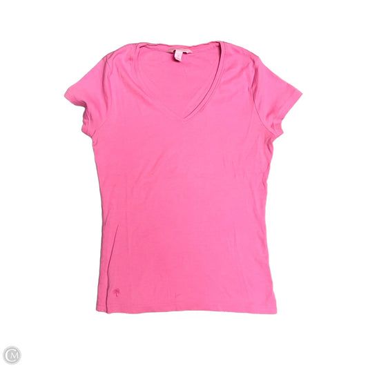 Top Short Sleeve Designer By Lilly Pulitzer In Pink, Size: Xs