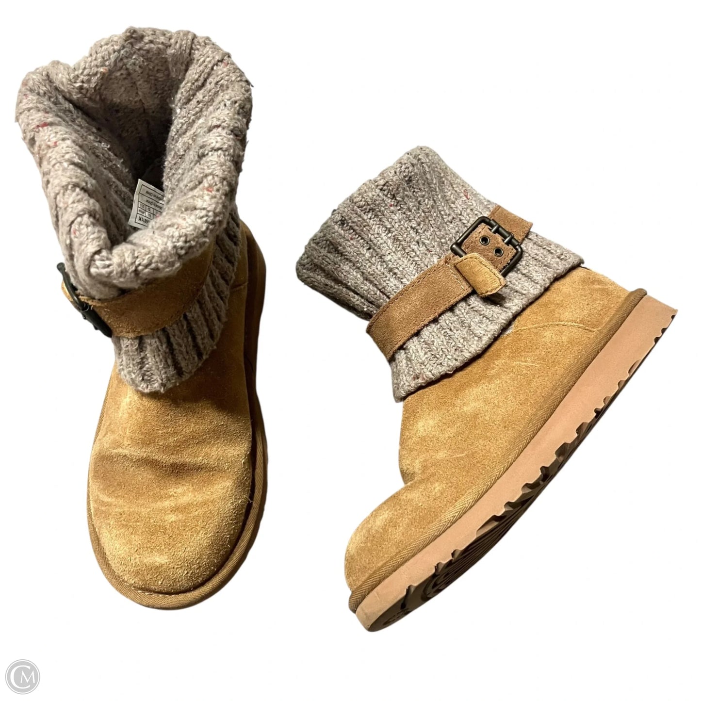 Boots Designer By Ugg In Tan, Size: 5.5