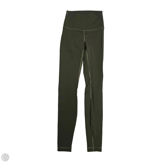 Athletic Leggings By Lululemon In Green, Size: 2