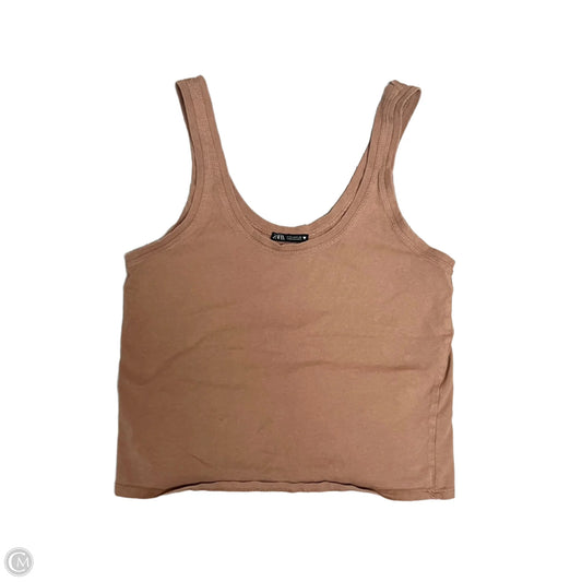 Tank Top By Zara In Brown, Size: M