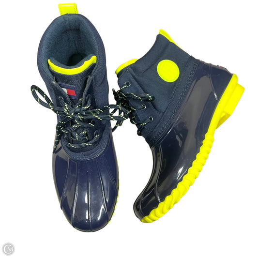 Boots Rain By Tommy Hilfiger In Blue, Size: 7
