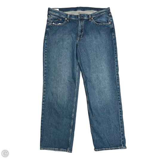 Jeans Wide Leg By Gap In Blue Denim, Size: 16