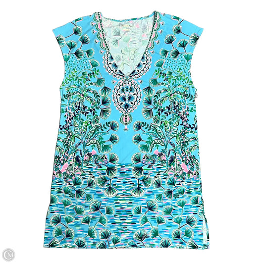 Dress Designer By Lilly Pulitzer In Black & Green, Size: M
