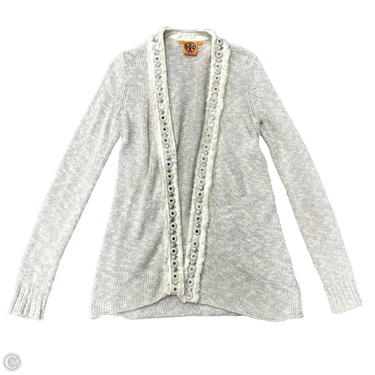 Sweater Cardigan Designer By Tory Burch In Cream, Size: S