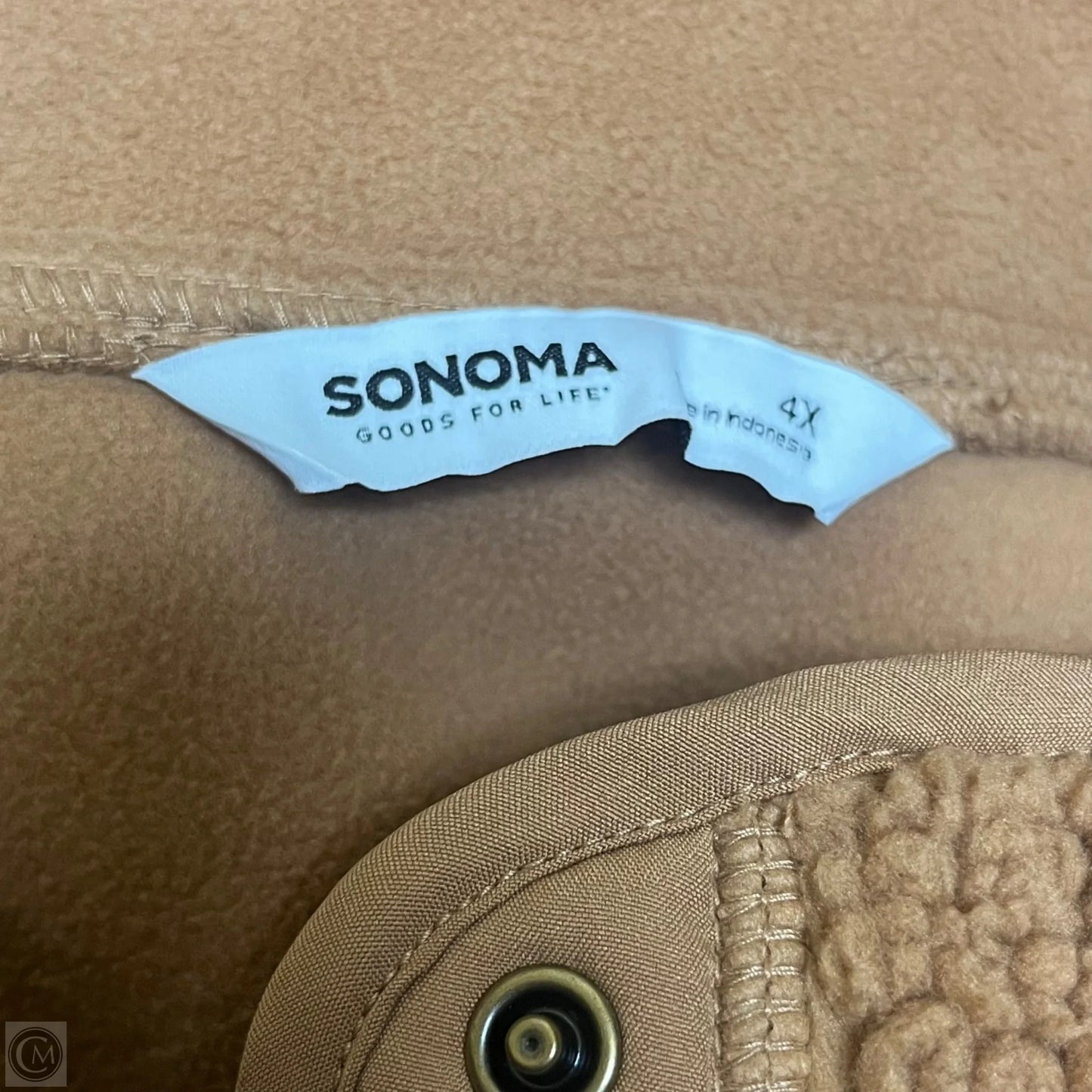 Jacket Faux Fur & Sherpa By Sonoma In Tan, Size: 4x