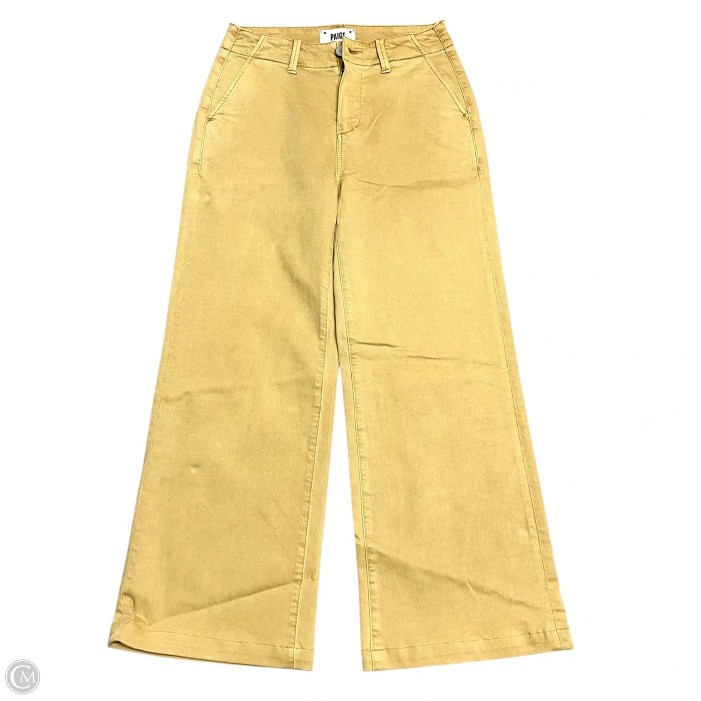 Jeans Wide Leg By Paige In Tan Denim, Size: 2