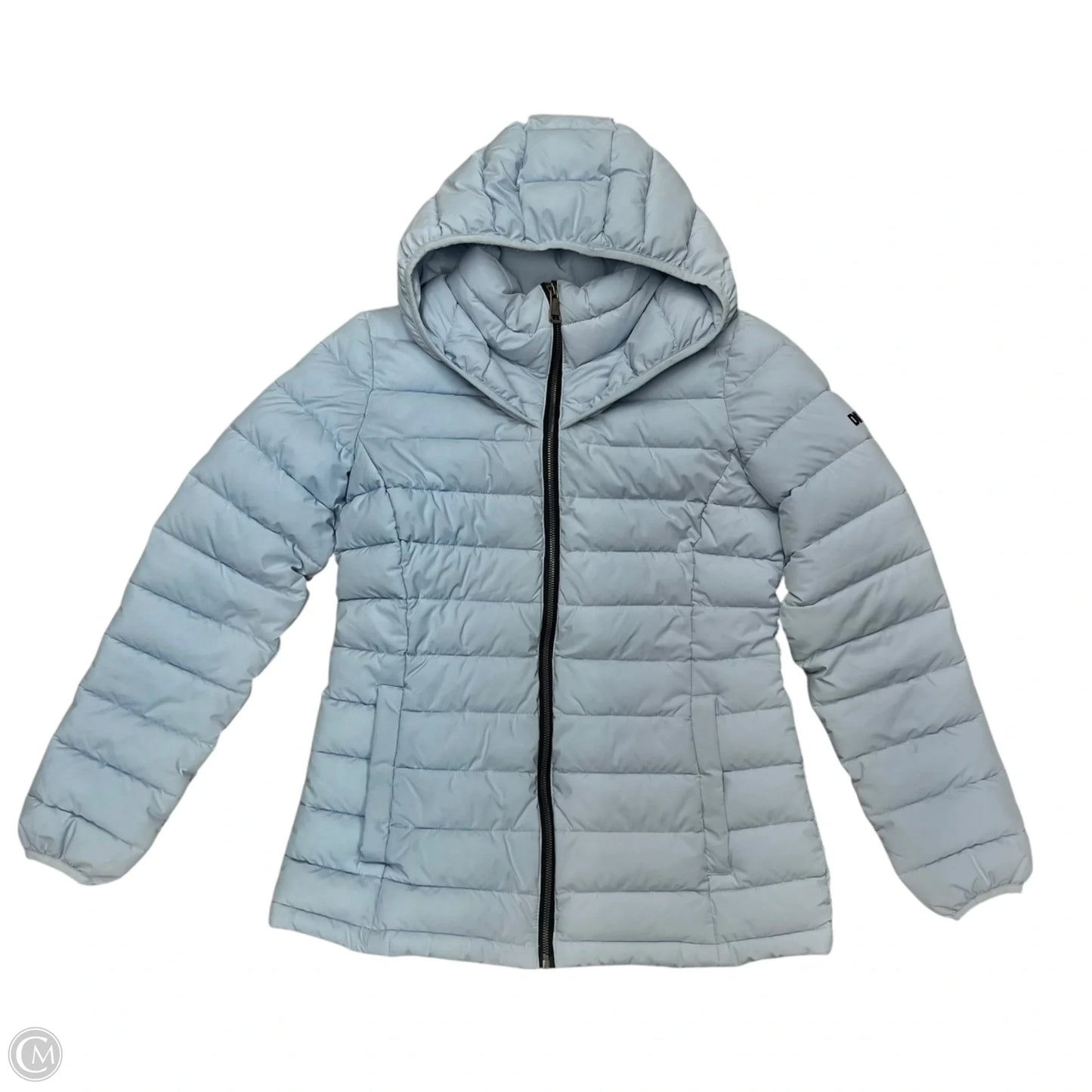 Coat Puffer & Quilted By Dkny In Blue, Size: S