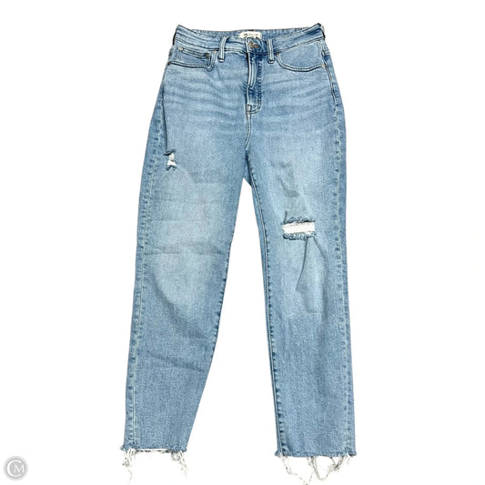 Jeans Straight By Madewell In Blue Denim, Size: 6