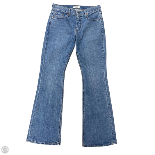 Jeans Boot Cut By Abercrombie And Fitch In Blue Denim, Size: 10