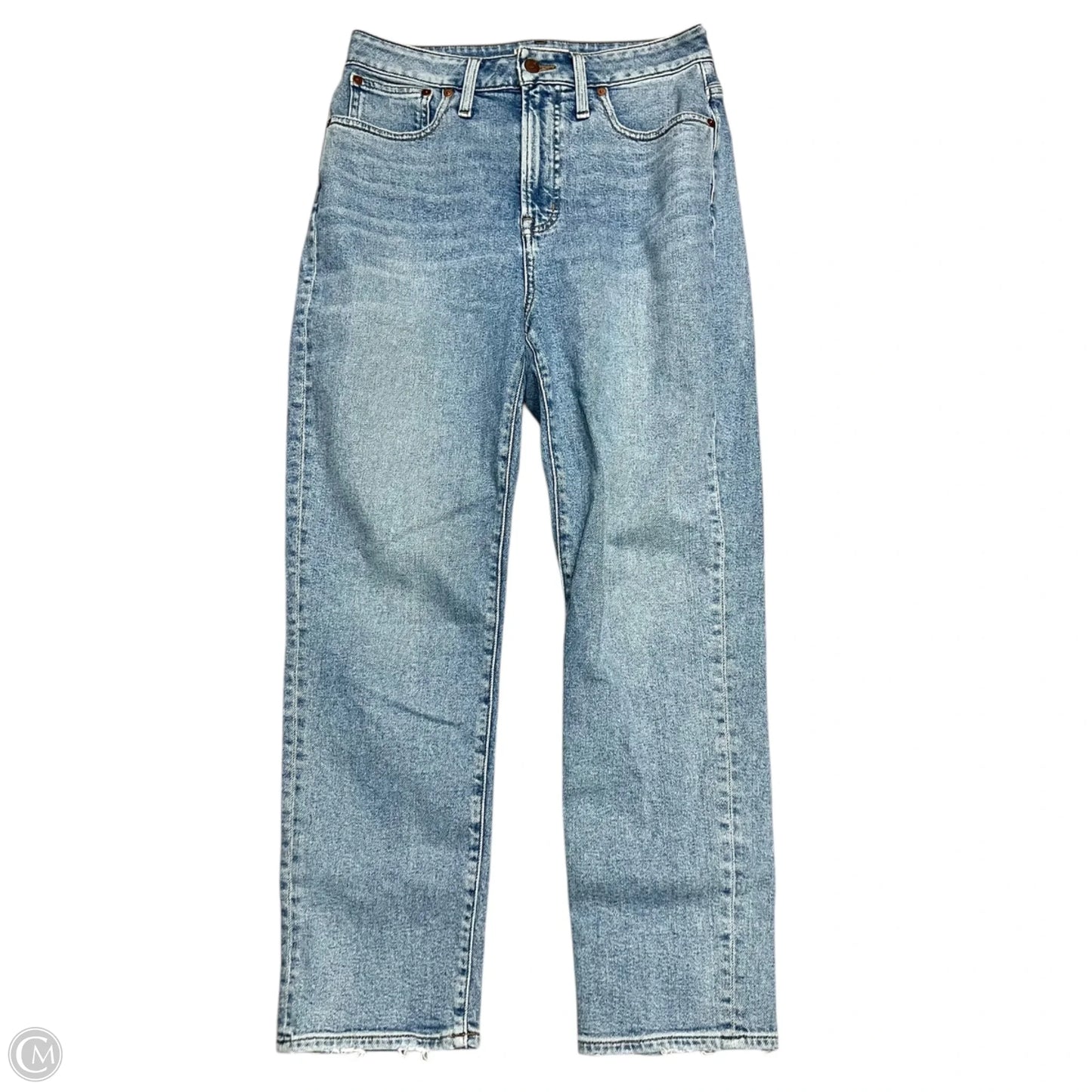 Jeans Straight By Madewell In Blue Denim, Size: 6