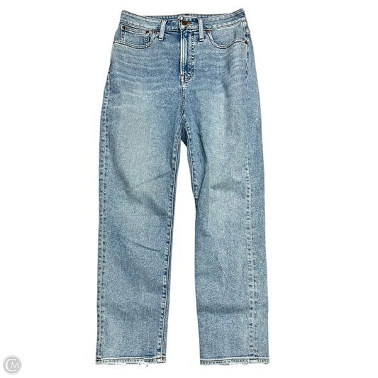 Jeans Straight By Madewell In Blue Denim, Size: 6