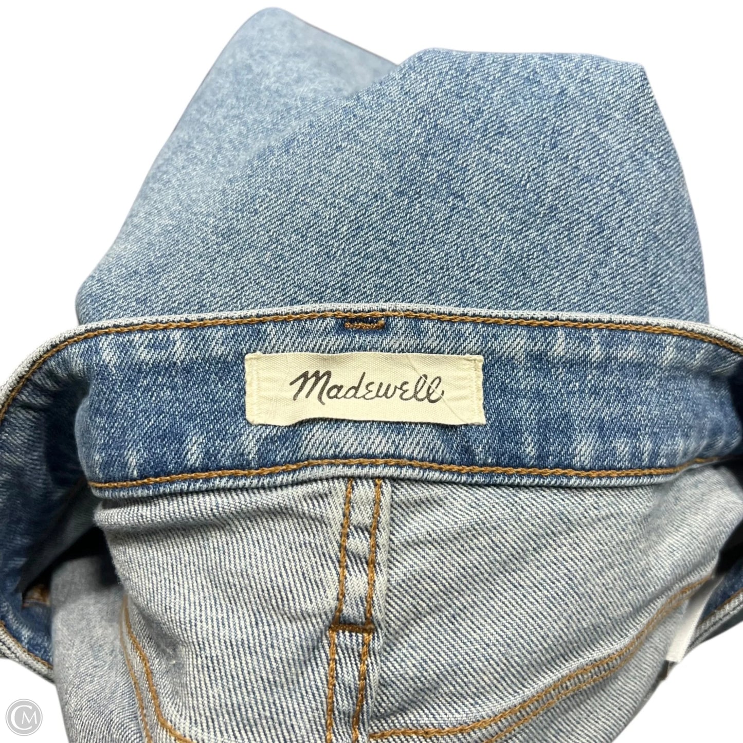 Jeans Straight By Madewell In Blue Denim, Size: 6