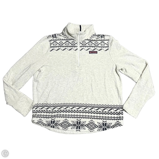 Sweatshirt Collar By Vineyard Vines In Grey, Size: Xl