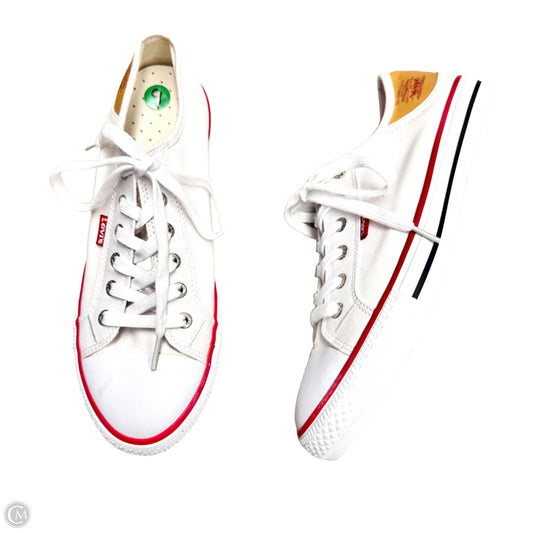 Shoes Sneakers By Levis In White, Size: 9