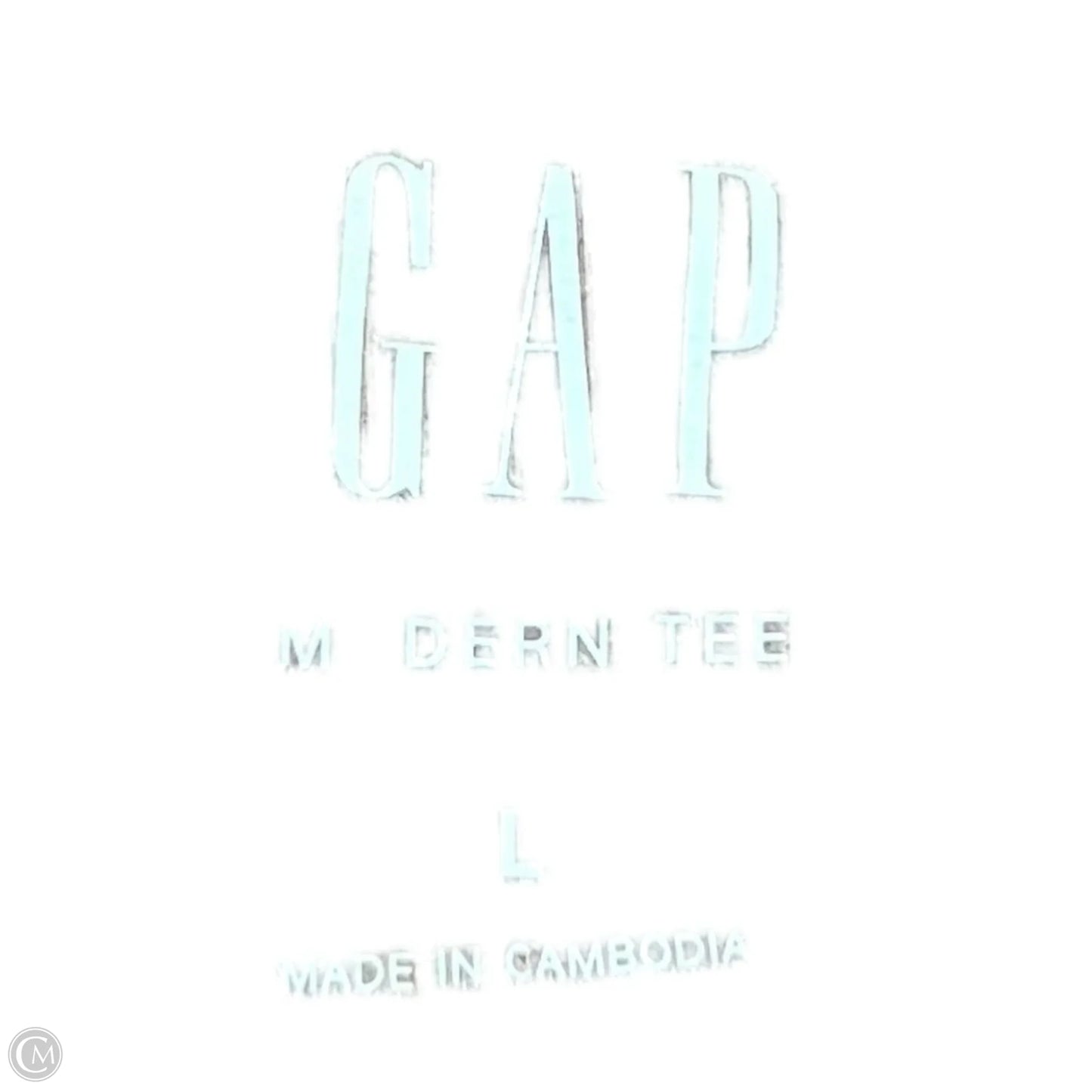 Top Long Sleeve Basic By Gap In Tan, Size: L