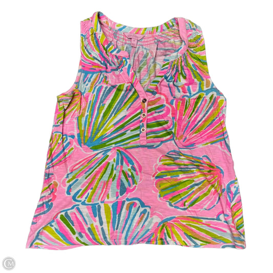 Top Sleeveless Designer By Lilly Pulitzer In Pink, Size: M