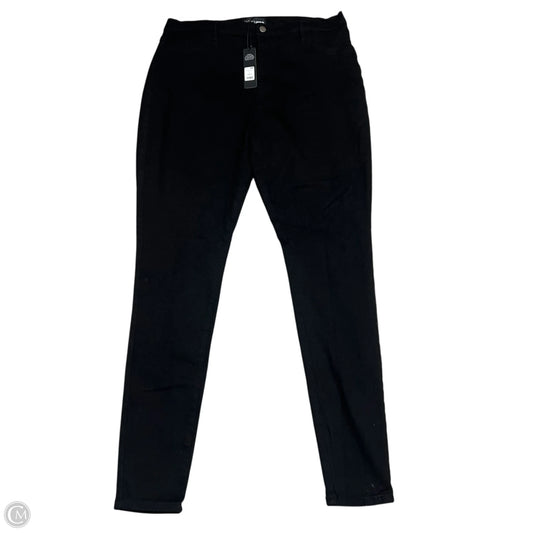 Jeans Skinny By Fashion Nova In Black Denim, Size: 3x